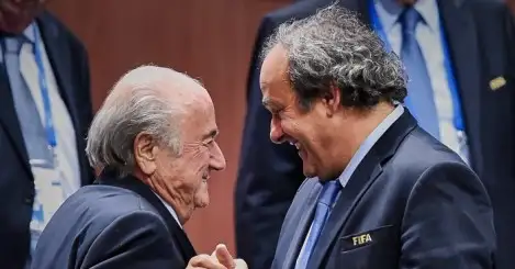 Eight-year ban handed down on Blatter and Platini