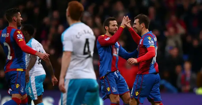 Jack Colback: Looks on as Crystal Palace celebrate