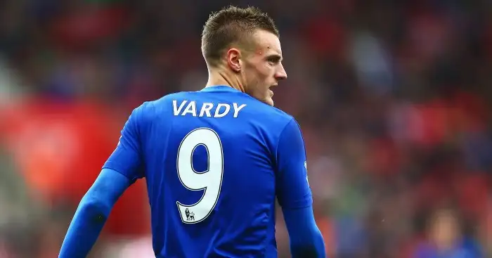 Jamie Vardy: In a Leicester shirt