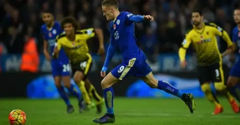 Vardy makes it nine in a row in Leicester win