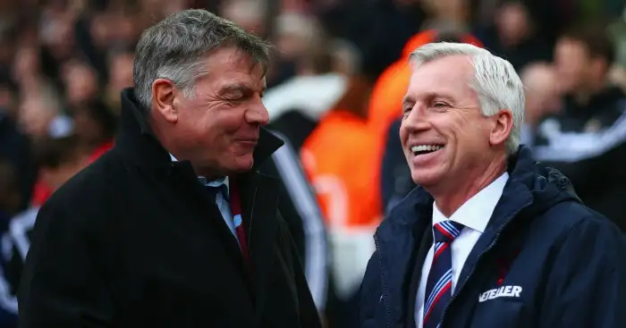 Alan Pardew (right): Rates Sam Allardyce highly