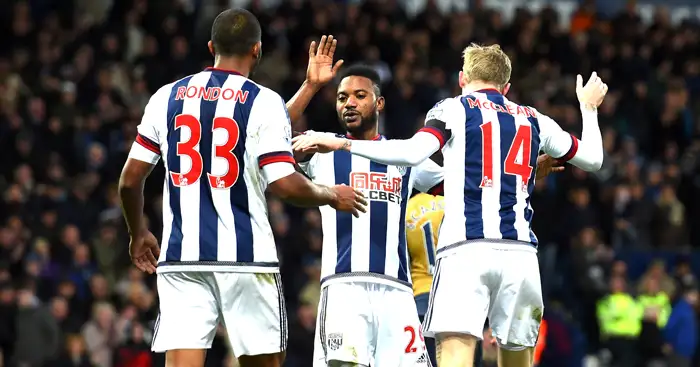West Brom: Celebrate their win over Arsenal