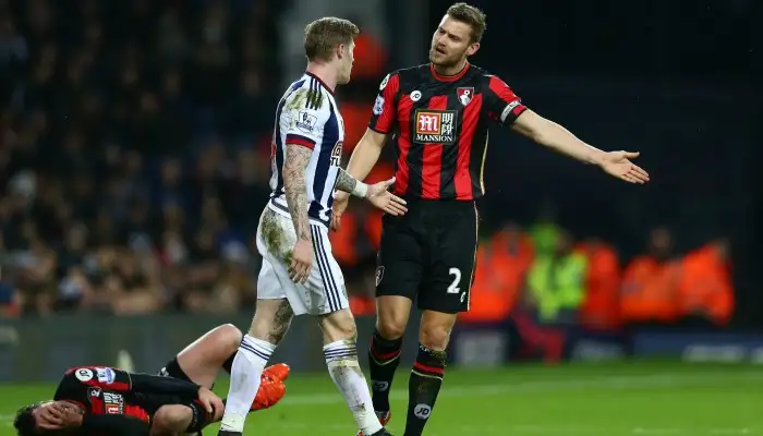 Adam Smith: Lies in agony after James McClean challenge