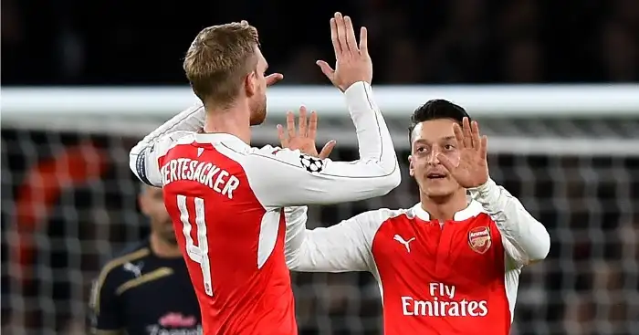 Per Mertesacker and Mesut Ozil: Have a big influence at Arsenal