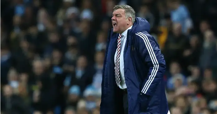 Sam Allardyce: Manager's side well beaten at Manchester City