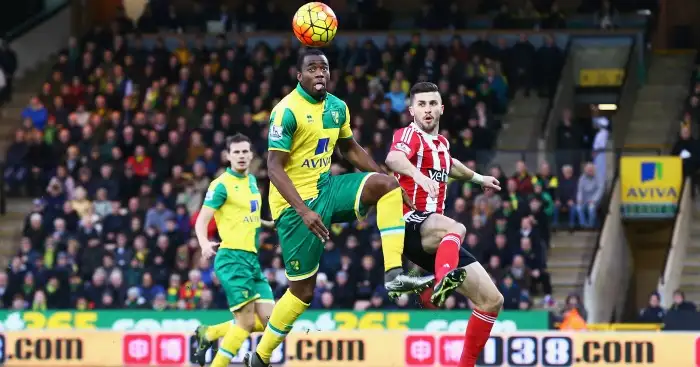 Sebastien Bassong: Clears from Shane Long
