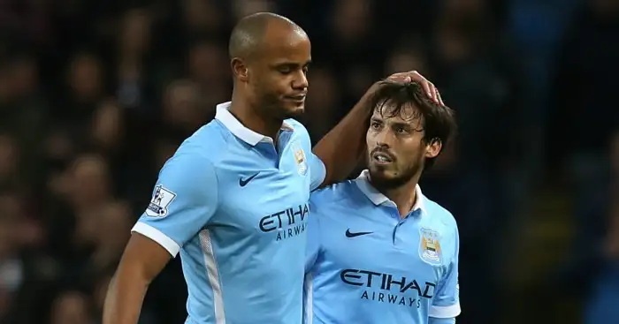 Vincent Kompany and David Silva: Both back in contention