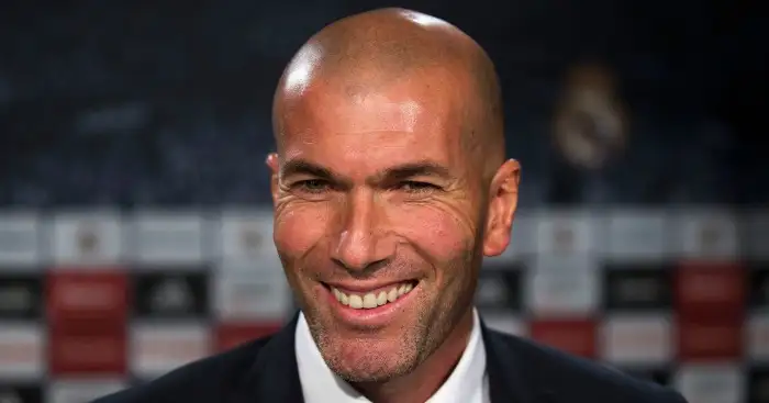 Zinedine Zidane: At Tuesday's press conference at Valdebebas