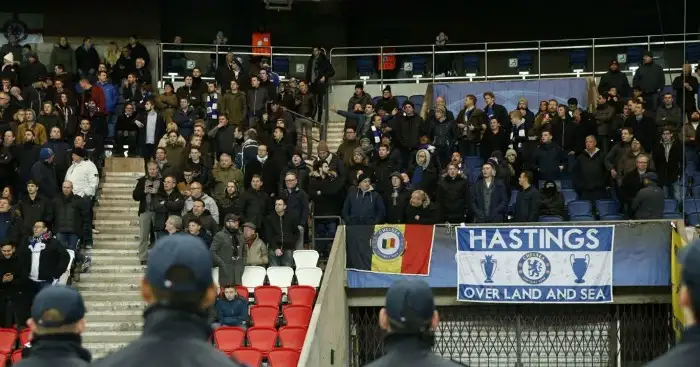 Chelsea fans: Targeted with CS spray at Parc des Princes