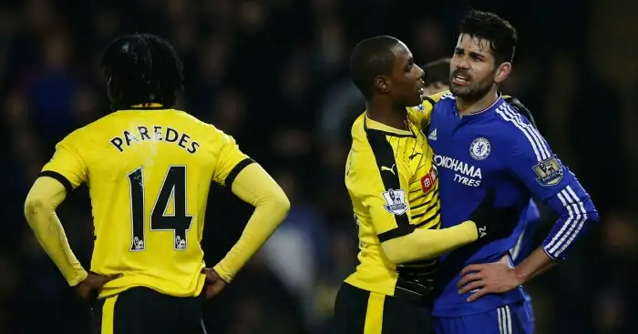 Hiddink: Watford players tried to get Costa sent off