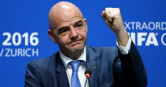 Gianni Infantino: Succeeded the disgraced Sepp Blatter
