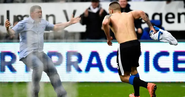 Aleksandar Mitrovic: Celebrates Newcastle's equaliser