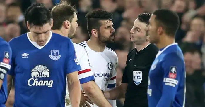 Diego Costa: Was sent off following altercation at Everton