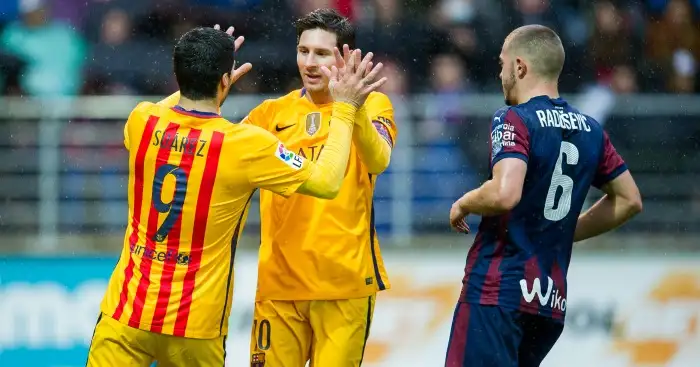 Luis Suarez and Lionel Messi: Both scored in Barcelona win
