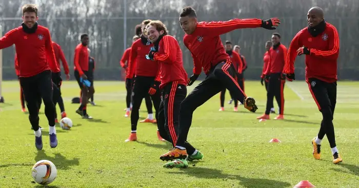 Manchester United: In training on Wednesday