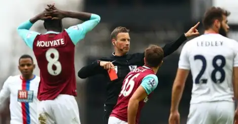 Hammers delight as Cheikhou Kouyate has red card overturned