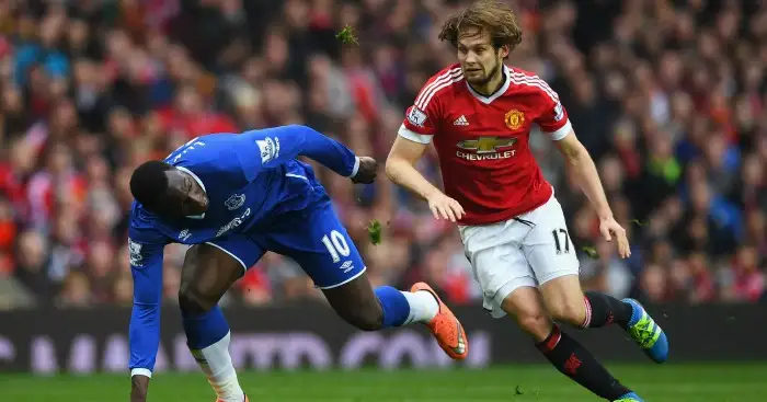 Romelu Lukaku: Handled well by Daley Blind