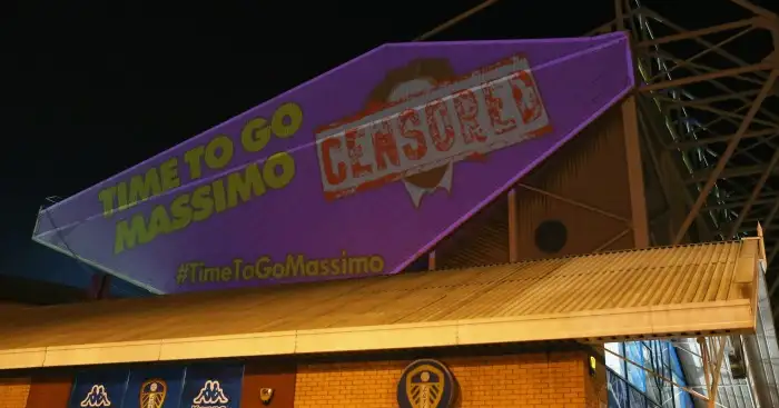 Time to go Massimo: Fans' protest against owner