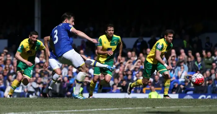 Leighton Baines: Scored a penalty for the Toffees