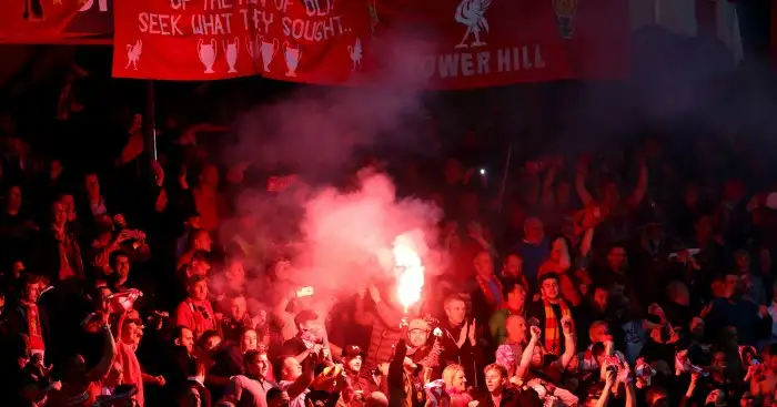 Liverpool fans: Club punished after fireworks lit