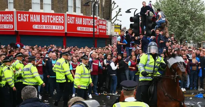 West Ham: Trouble outside Upton Park