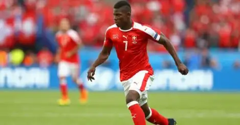 Breel Embolo: Striker in action for Switzerland at Euro 2016