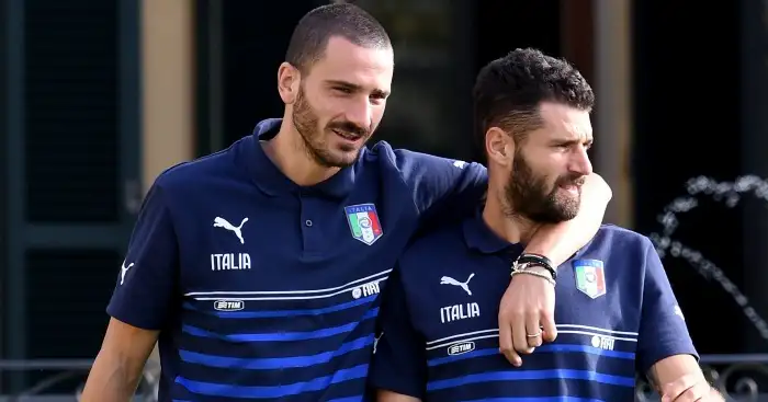 Leonardo Bonucci and Antonio Candreva: Linked with Chelsea