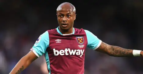 West Ham record signing Andre Ayew to miss four months