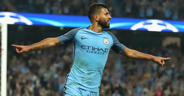 Aguero hits hat-trick as Man City overpower Monchengladbach