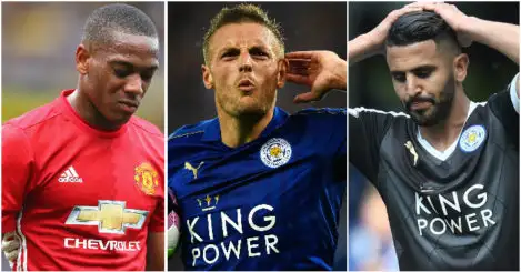 Martial, Vardy and Mahrez feature in Prem form dippers XI