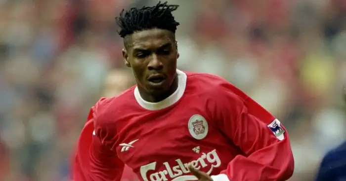 Rigobert Song: In action for Liverpool in 1999