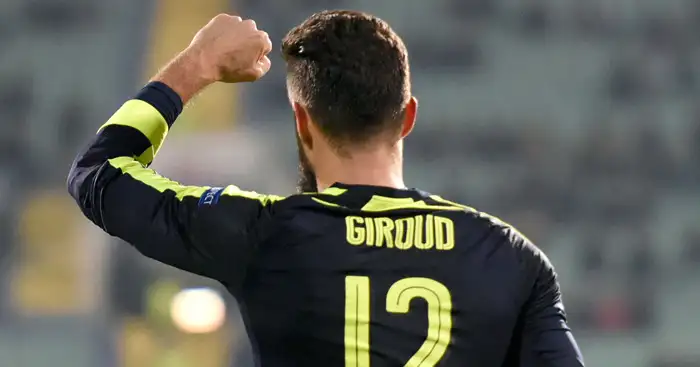 Olivier Giroud: On target before Mesut Ozil winner