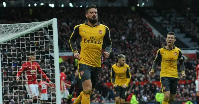 Olivier Giroud: Striker bagged equaliser at Old Trafford