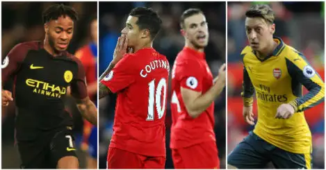 Henderson tops touches stats; Ozil & Sterling struggle