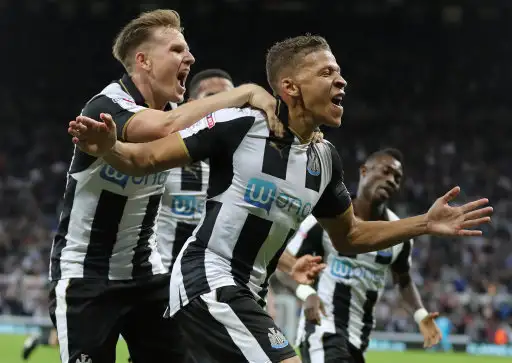 Dwight Gayle treble sends Newcastle top of Championship