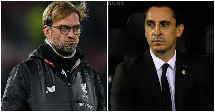 Klopp hits out at Neville: ‘Why do we let him talk on television?’