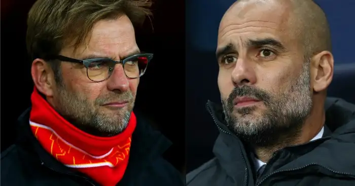 Klopp and Guardiola: Face off at Anfield on Saturday
