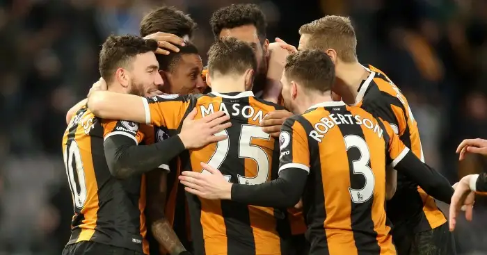 Abel Hernandez: Celebrates one of his goals for Hull