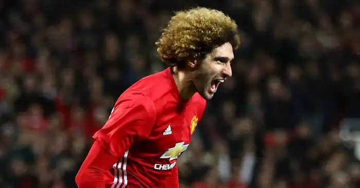 Fellaini firing at will; West Ham duo clearing the lines