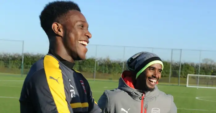 Mo Farah (r): Training with Danny Welbeck