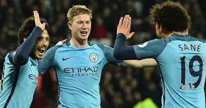 Kevin de Bruyne: On target from Man City