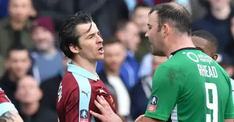 Burnley midfielder Barton denies play-acting accusation