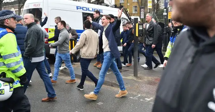 Millwall fans: Accused of verbally abusing a Spurs player