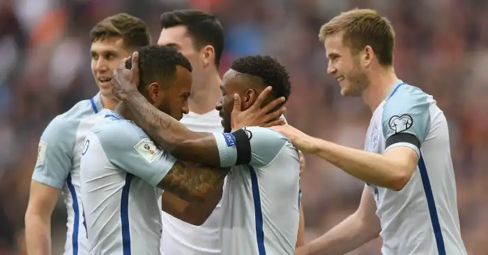 Jermain Defoe: Scores opener for England