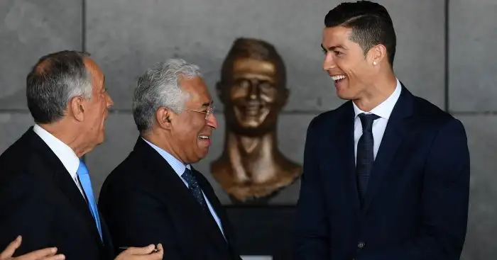 Cristiano Ronaldo: Unveils a sculpture of himself