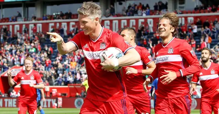 Bastian Schweinsteiger: On target on his MLS debut