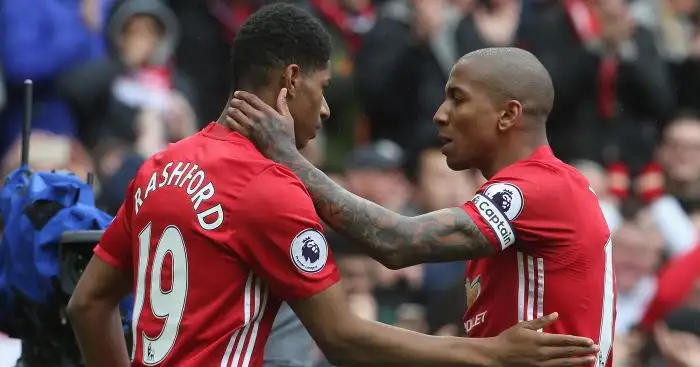 Ashley Young: Captained United to win over Chelsea