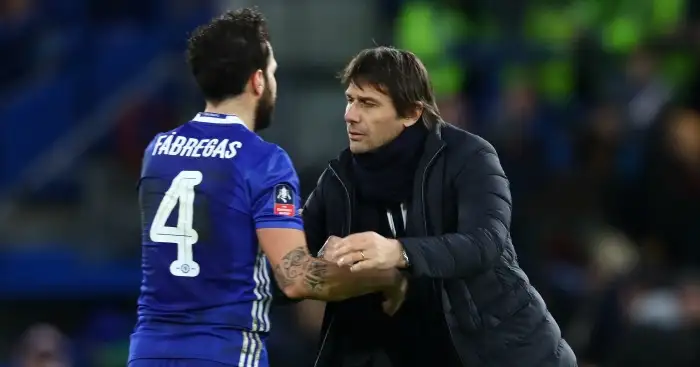 Antonio Conte ‘sad’ at Fabregas’ comments