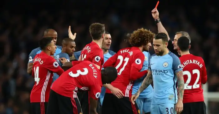 Zabaleta surprised at Fellaini’s ‘crazy’ reaction in derby clash