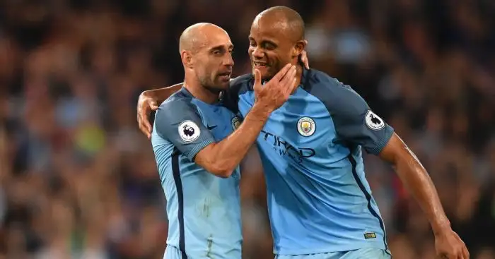 Man City sink West Brom as Pablo Zabaleta bids farewell